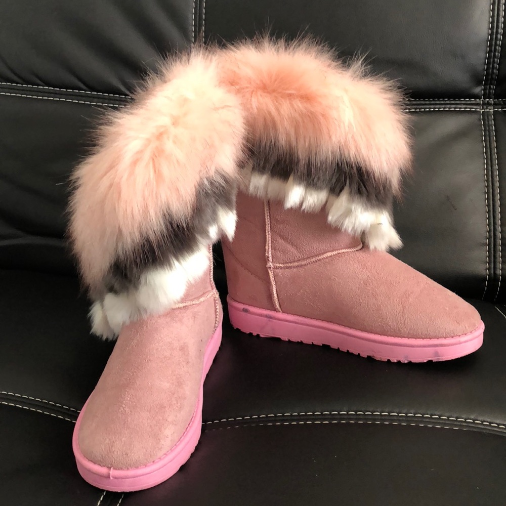 Furred boots